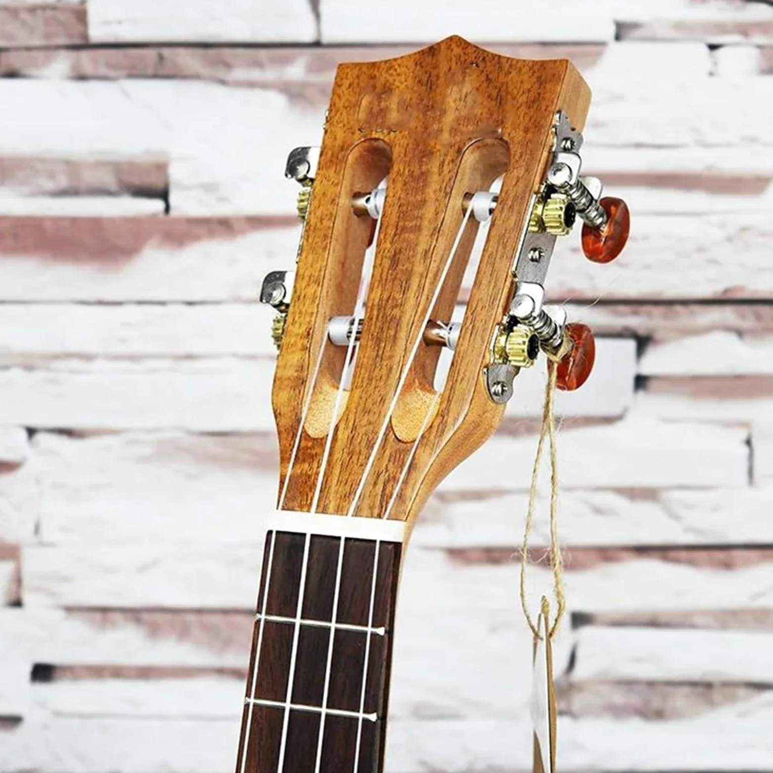 Ukelele Principiantes Tapa De Guitarra Hawaiana De 4 Cuerdas 26 Tenor Para Ukelele Eléctrico De Madera Maciza De Acacia Con Caja EQ+