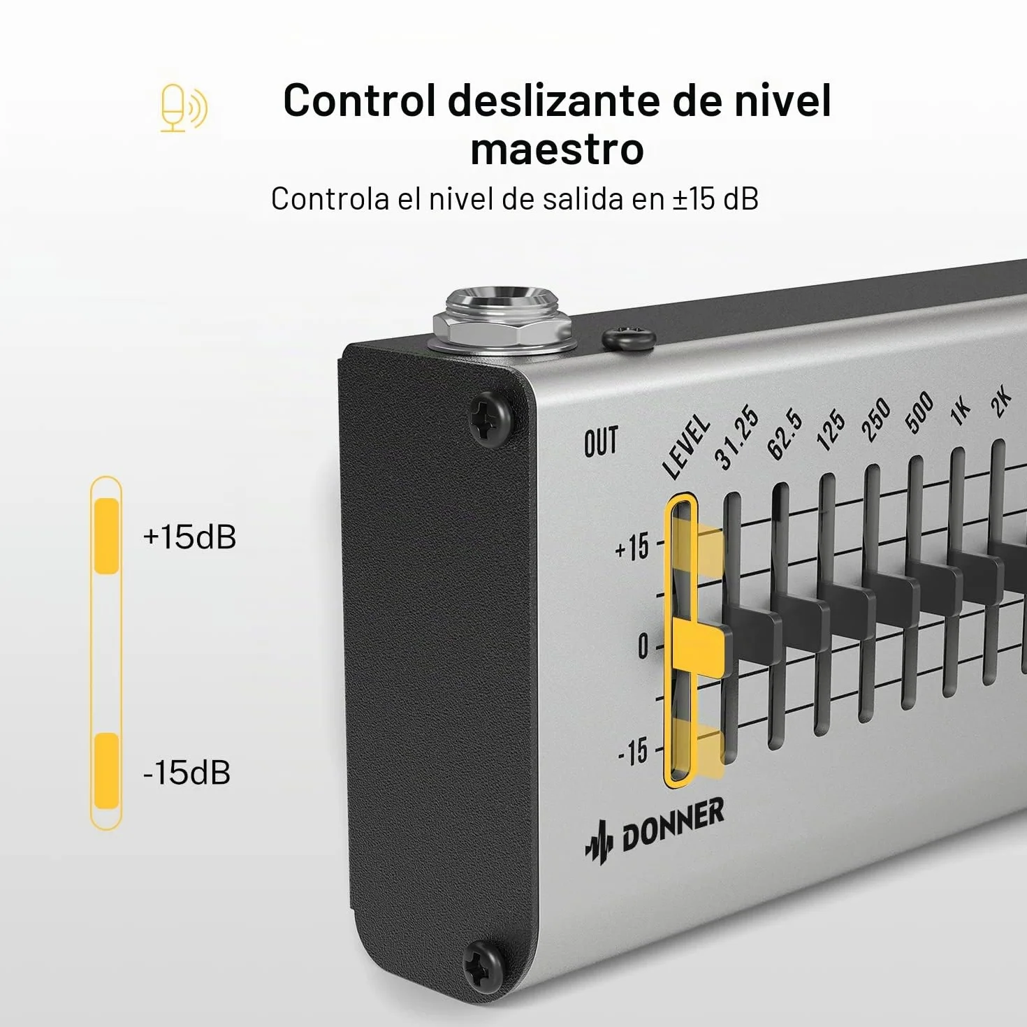 Pedal EQ Donner, ecualizador de 10 bandas, EQ Seeker para guitarra y bajo, true bypass