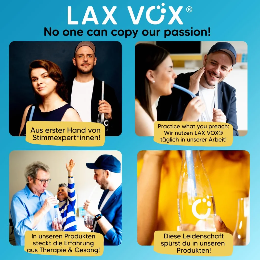 LAX VOX Manguera para la regeneración, entrenamiento y formación de la voz (transparente)