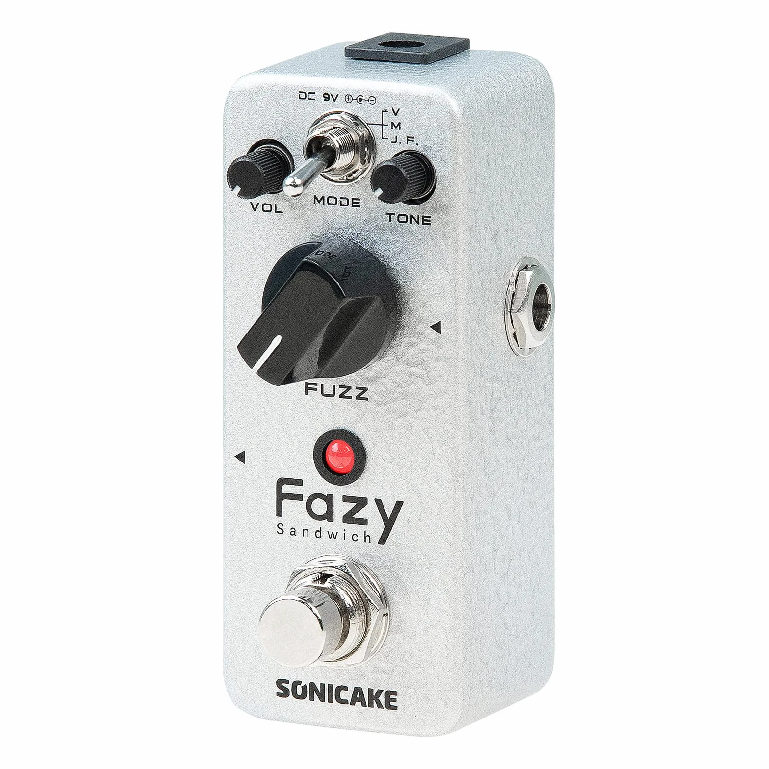 SONICAKE Pedal Fuzz Pedal de Efectos para Guitarra Analógico Clásico con Control de Tono True Bypass Fazy Sandwich