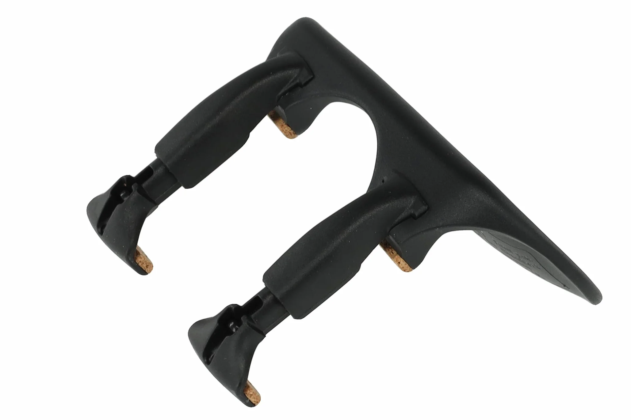 Barbada Wittner, barbada central (centrada) violín 1/2-1/4, plástico de alta tecnología, anatómicamente formada, probada contra alergias, con destornillador, negro, 253131
