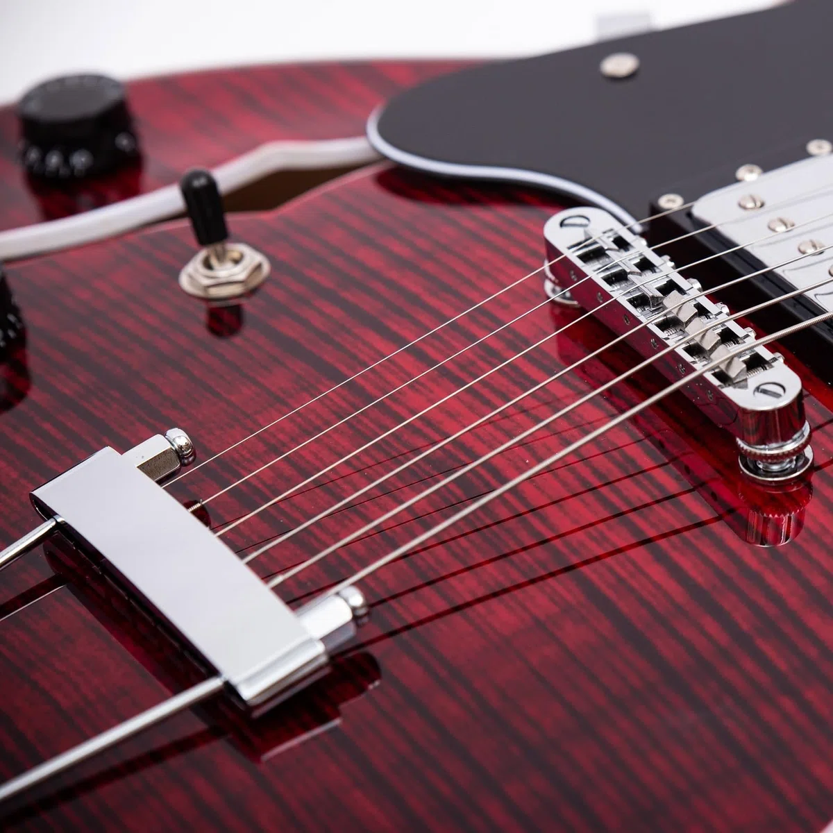 Guitarra Eléctrica Profesional Guitarra Eléctrica Profesional Para Zurdos Jazz De 6 Cuerdas Cuerpo Semihueco Puente De Cola(Type 5)