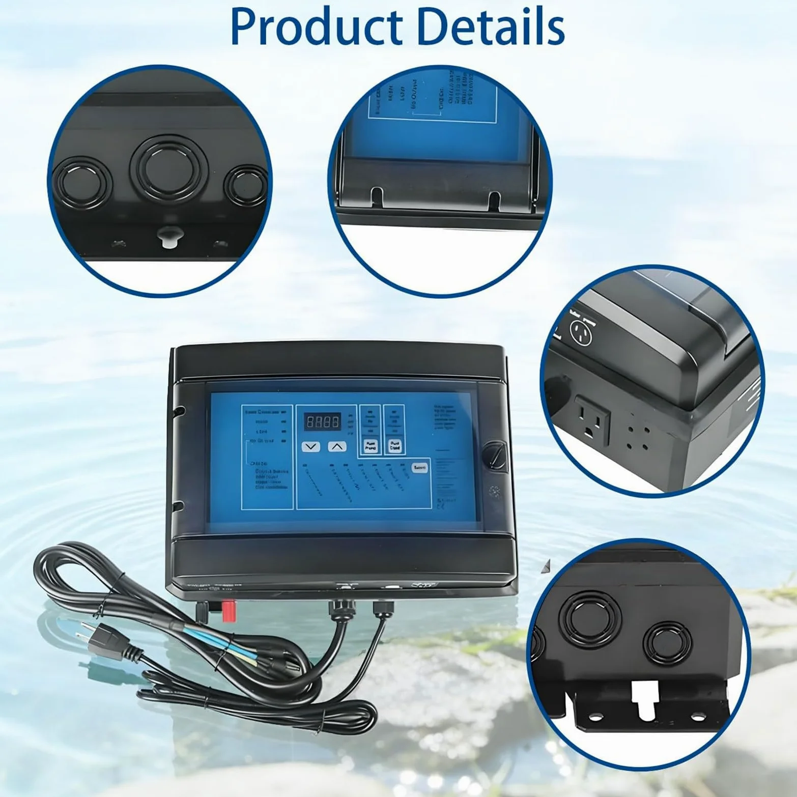 Máquina De Cloración Electrolítica Salina, Generador De Cloro Para Agua Salada De 5/10/15/20/30/50 G/h Clorador Salino Para Piscinas Para Piscinas De 10 A 100 Metros Cúbicos(15g/H)