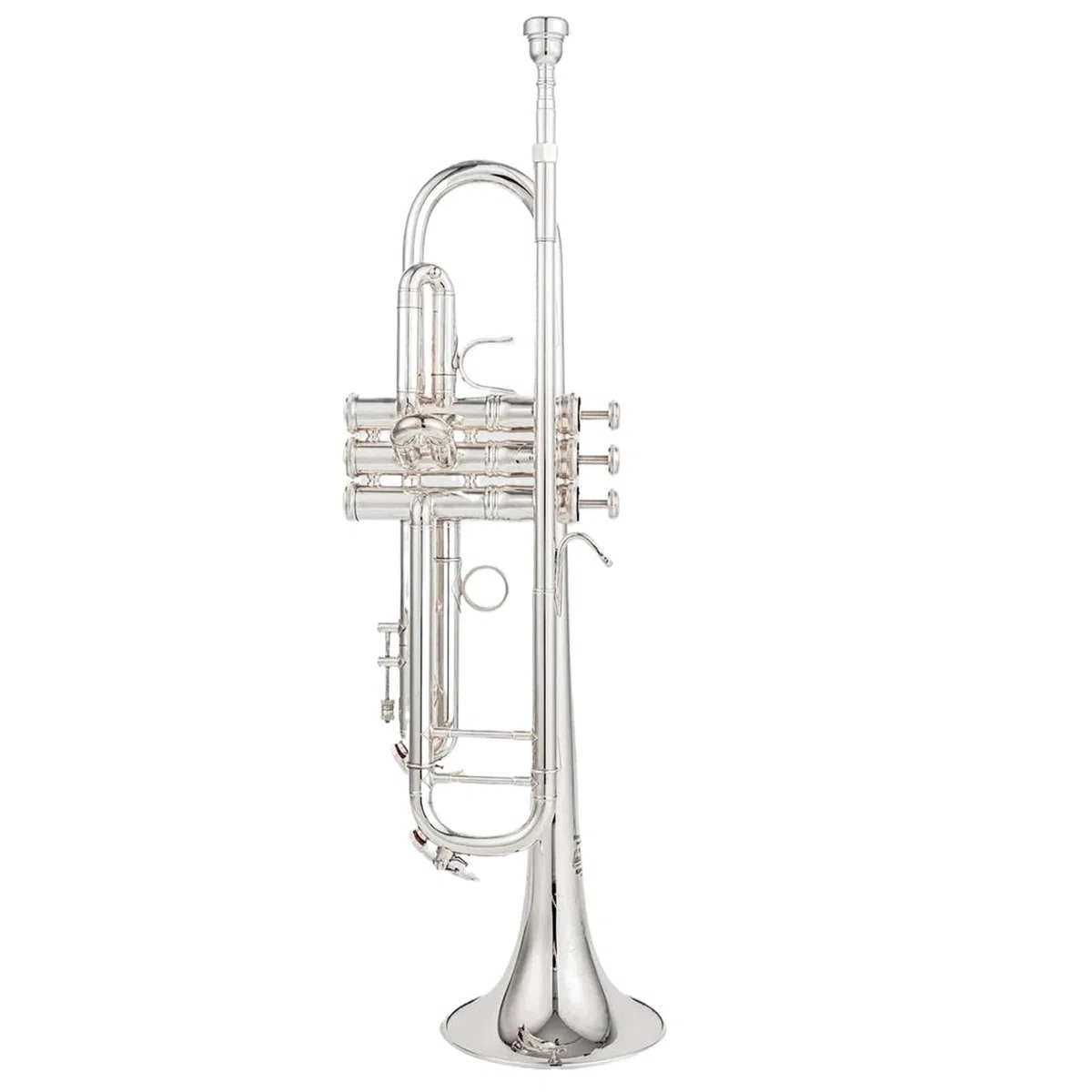 Trompeta Principiantes Amante De La Música Profesional Trompeta De Plata Tubo Instrumento Plano Latón
