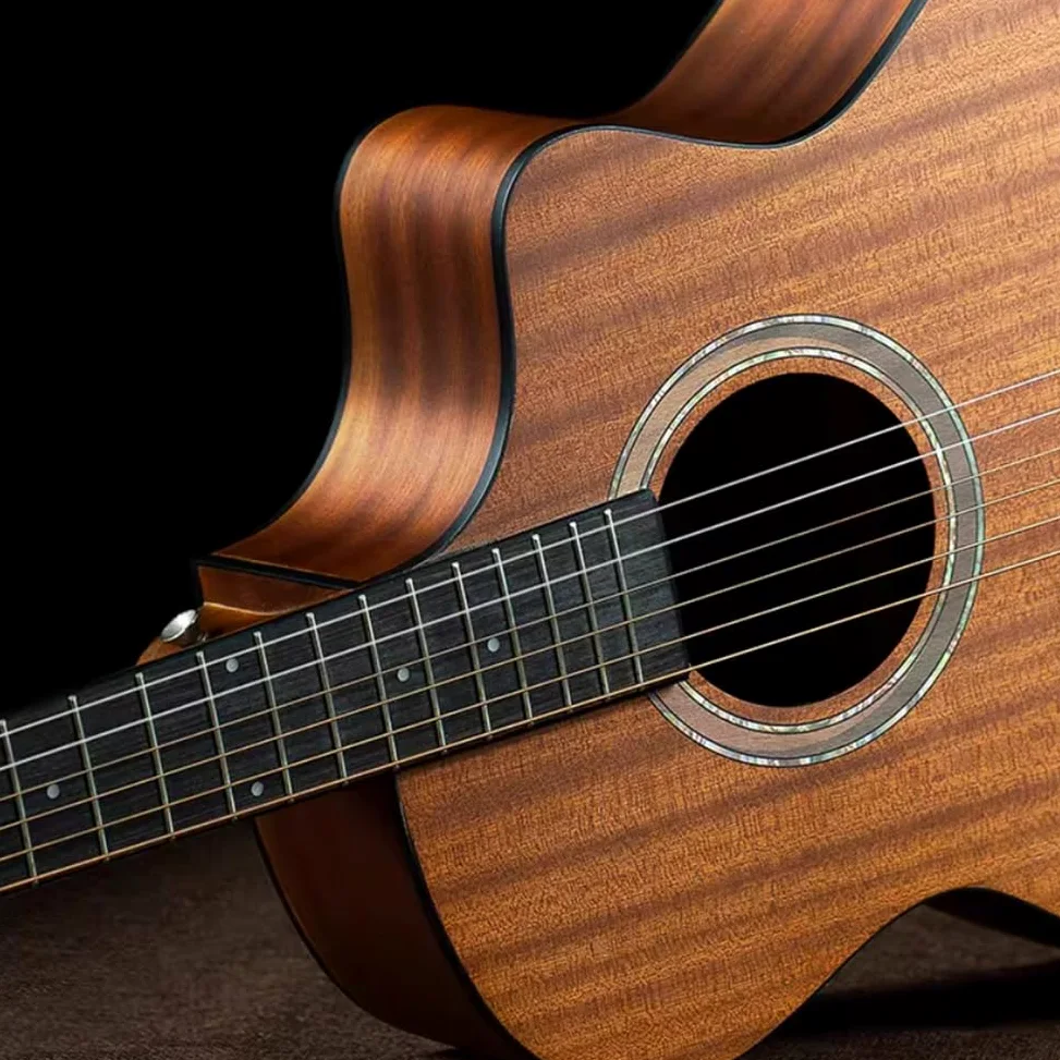 Kit de guitarra acústica para principiantes, instrumento de madera brillante de 40 pulgadas, guitarra de 6 cuerdas para adultos y adolescentes con todos los accesorios