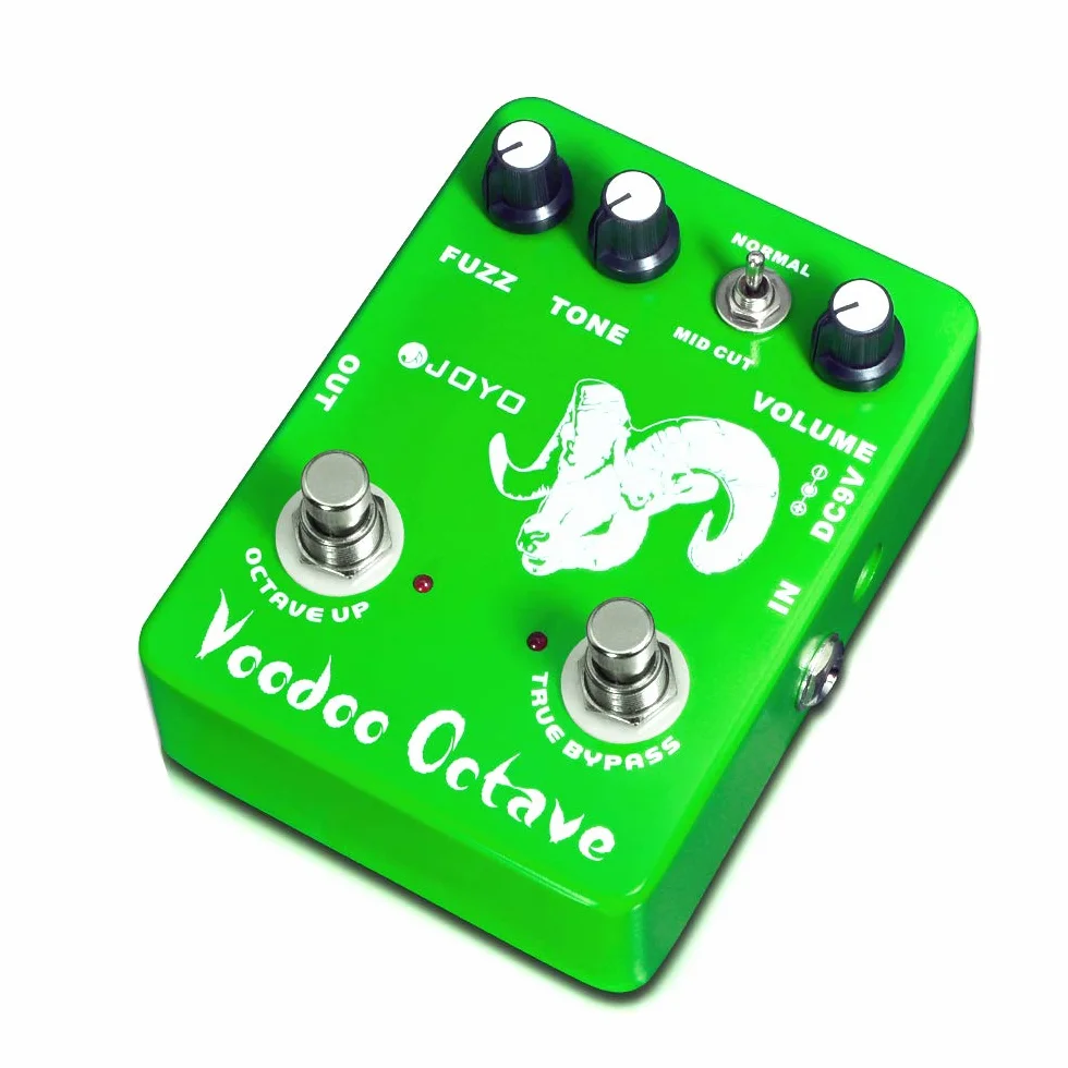 JOYO Octave Fuzz Pedal Germanio Fuzz Efecto Rock de los 60 con "Mid-cut" para Guitarra Eléctrica - True Bypass (Voodoo Fuzz JF-12)