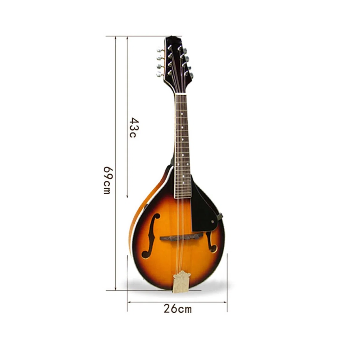 Instrumento Musical Mandolina Hecho A Mano De Rendimiento Profesional Instrumento De Mandolina Para Adultos(8)