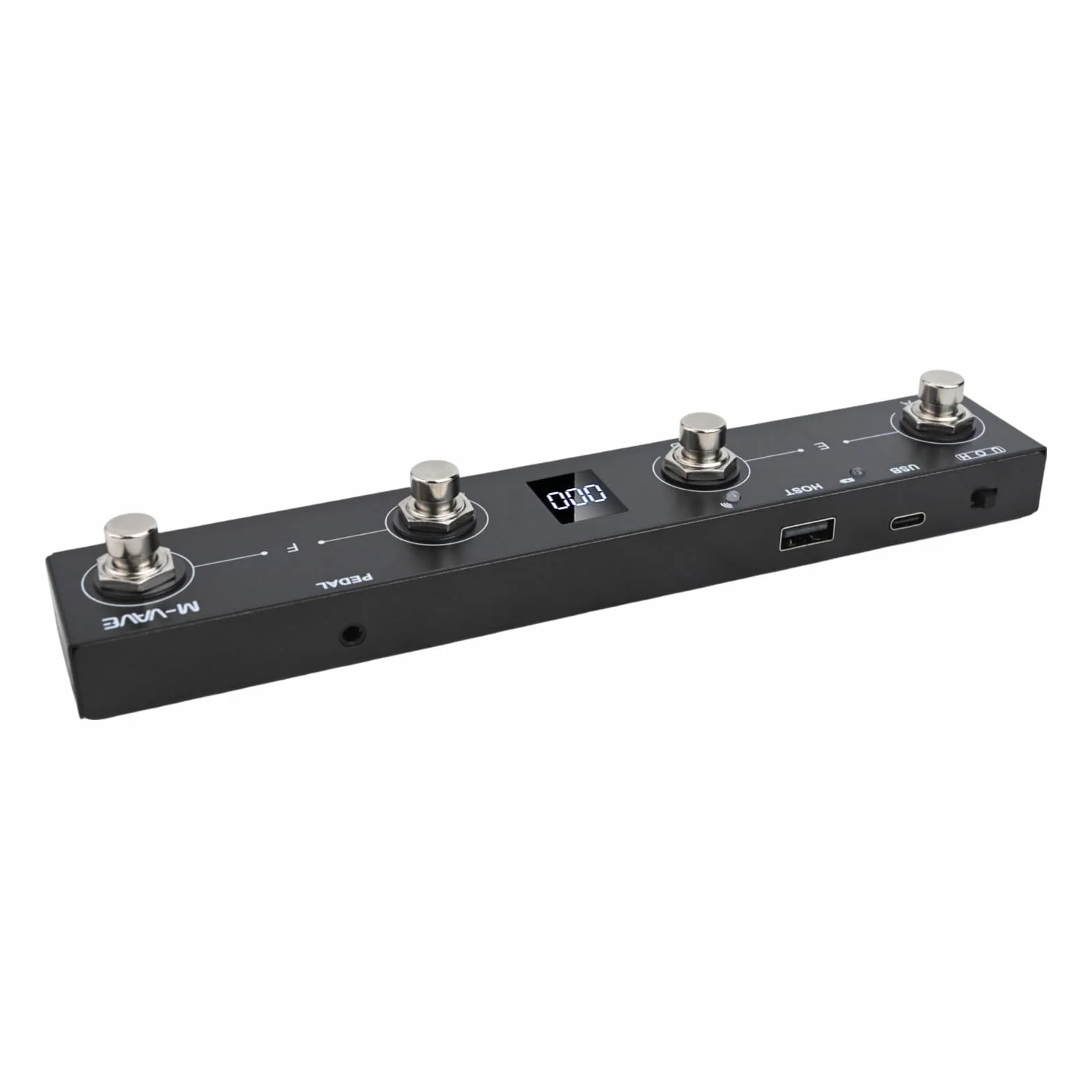 Pedal MIDI para M-VAVE Chocolate Plus con batería recargable de 300 mAh y bajo consumo de energía para Mption (negro)
