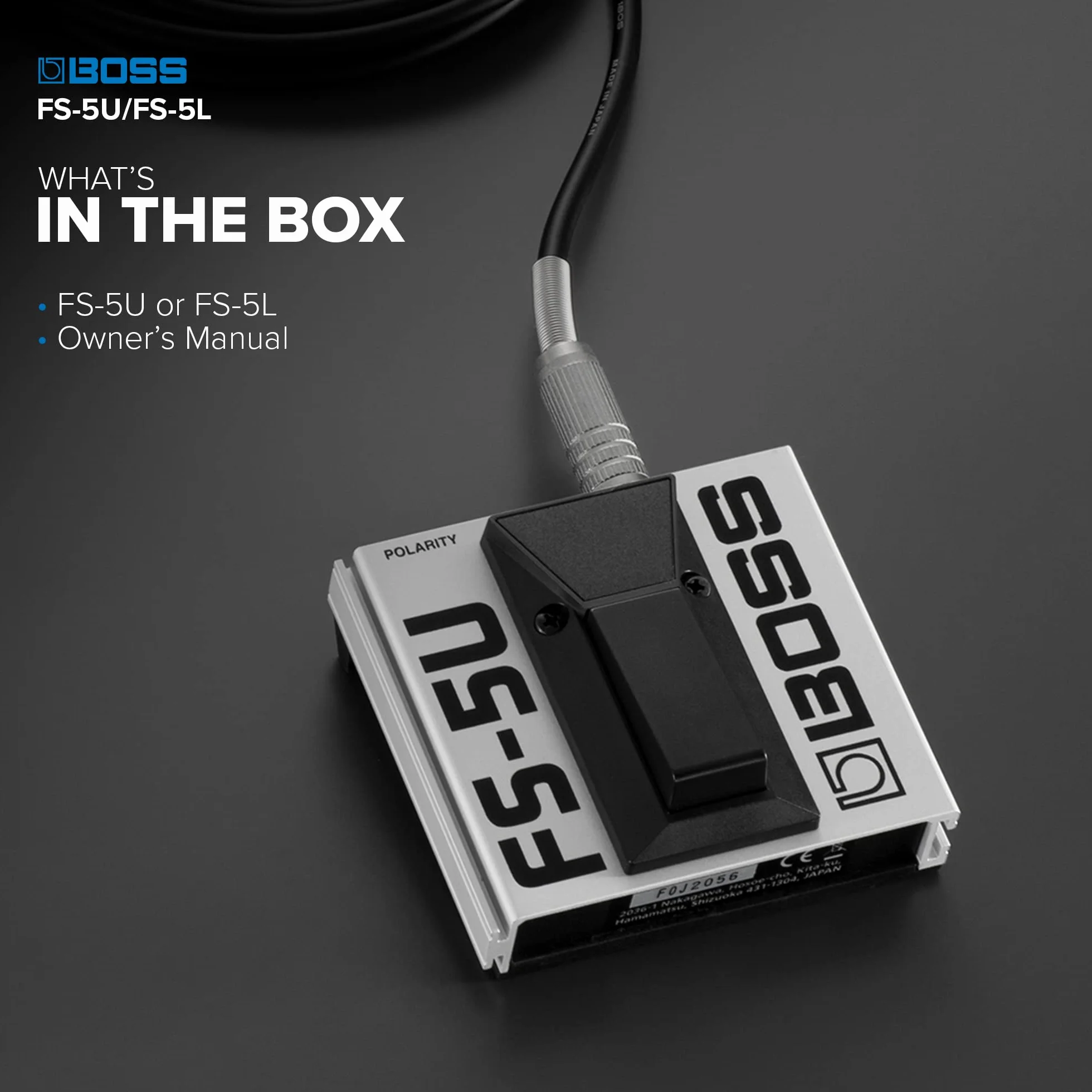 Conmutador de pedal BOSS FS-5L para control ON/OFF de los efectos de tu instrumento musical y más | Conmuta funciones con el pie | Compatible con guitarra | Teclado | Amplis BOSS/Roland y más