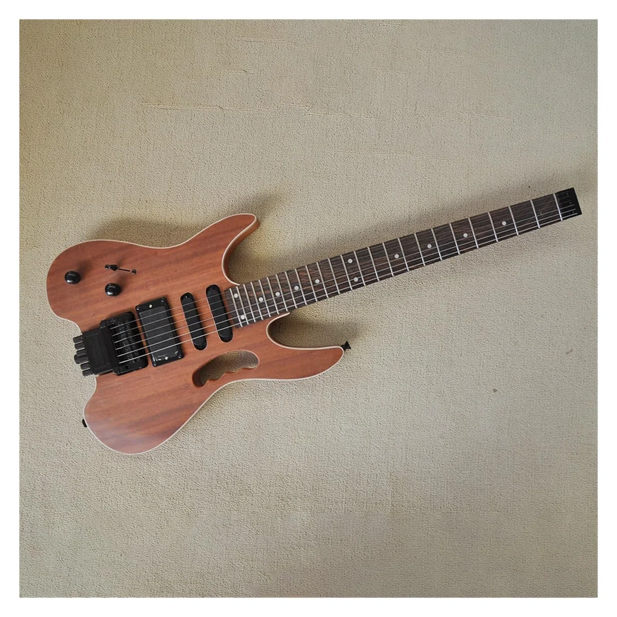 Guitarra Eléctrica Sin Cabeza De 39 Pulgadas Para Zurdos Con Pastilla SSH Diapasón De Palisandro 24 Trastes Principiantes Guitarra Eléctrica (Color : 01)