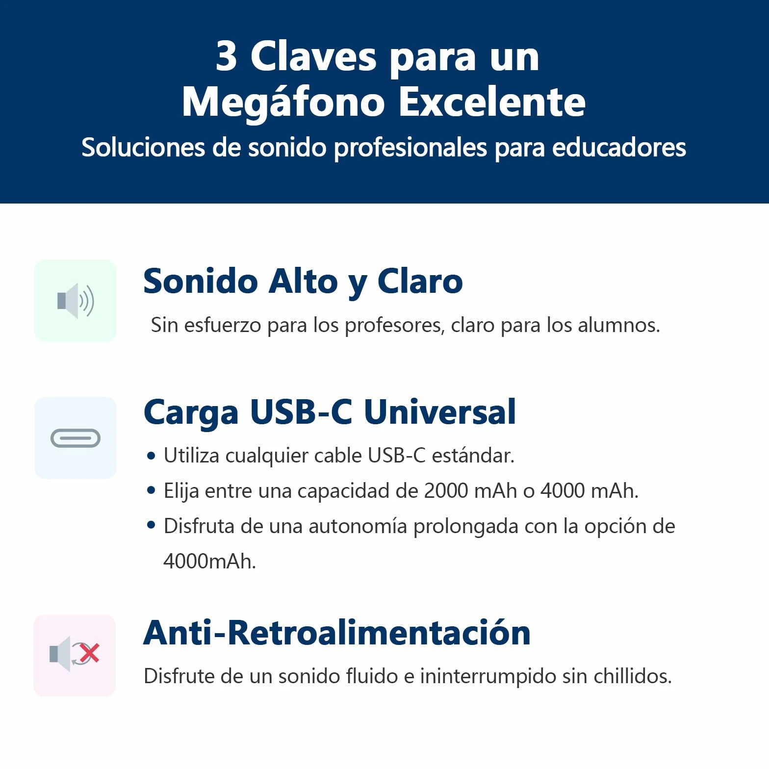 Norwii Amplificador de Voz, Micrófono Portátil con Cable para Profesores, Amplificadores de Potencia de Voz para Enseñanza en el Aula, Formación, Guías Turísticos, Entrenadores, USB-C Carga