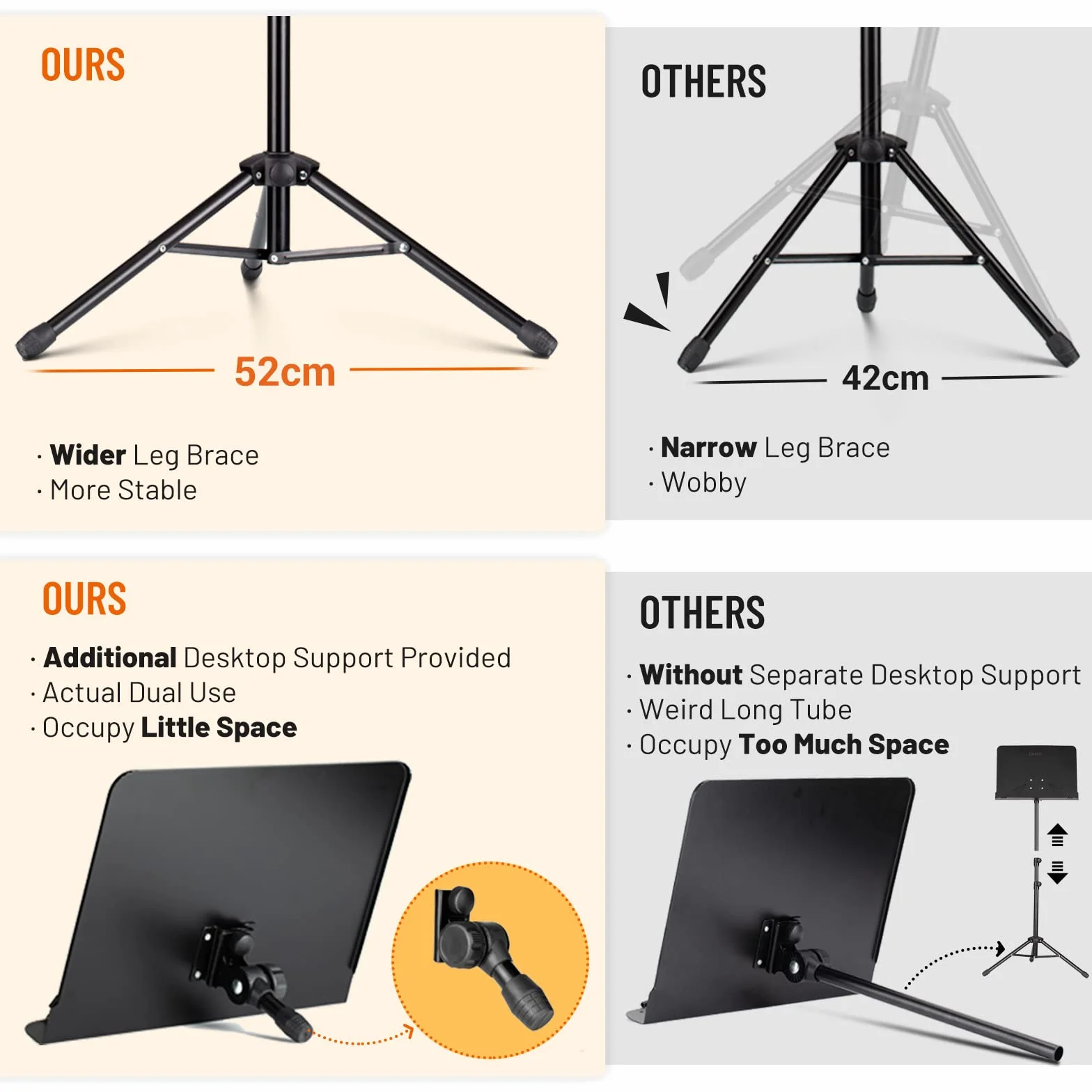 CAHAYA Atril De Altura Para Partituras De Metal Portátil Con Bolsa De Transporte, Carpeta Para Partituras, Soporte Para Proyector, Soporte Para Podio Portátil, Hasta 170 cm, CY0304