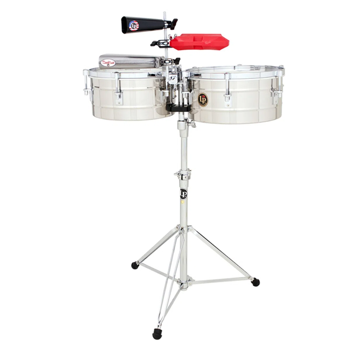 LP Latin Percussion Timbales Tito Puente Acero Inoxidable 14"/15" LP257-S