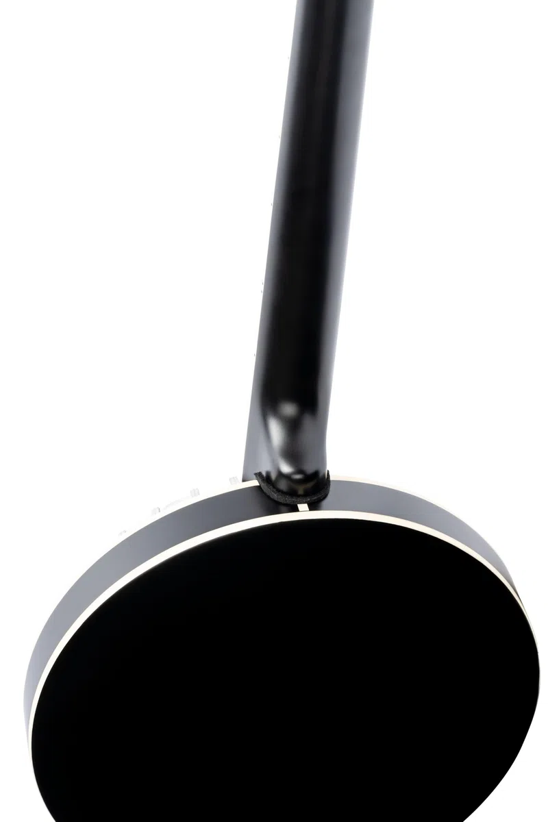 ORTEGA Raven Series Banjo - Banjo de 6 cuerdas, incluye funda, color negro satinado