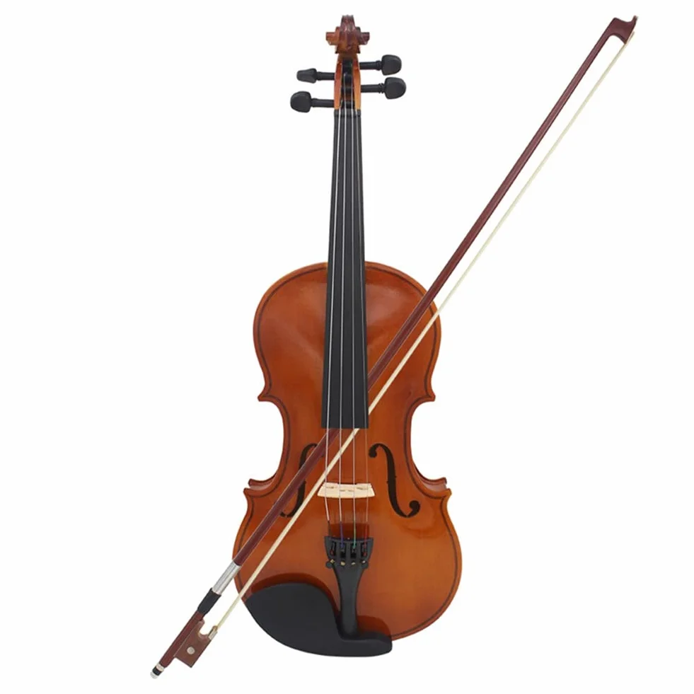 Violín 3/4, instrumentos musicales para adultos y niños, violín con estuche duro, lazo, ideal para principiantes