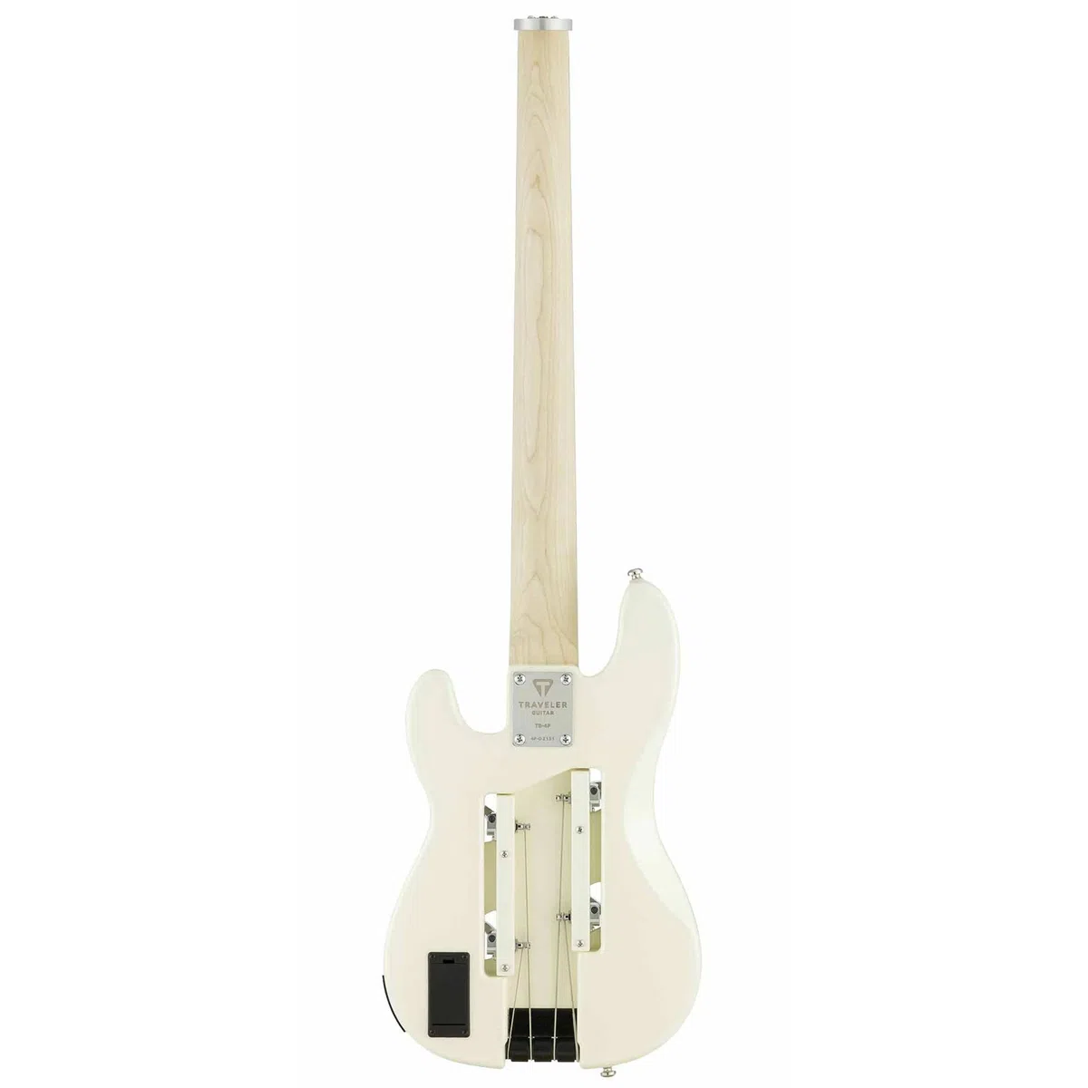 Traveler Guitar, Bajo de 4 cuerdas, derecho, blanco perla (TB4P PW PF)