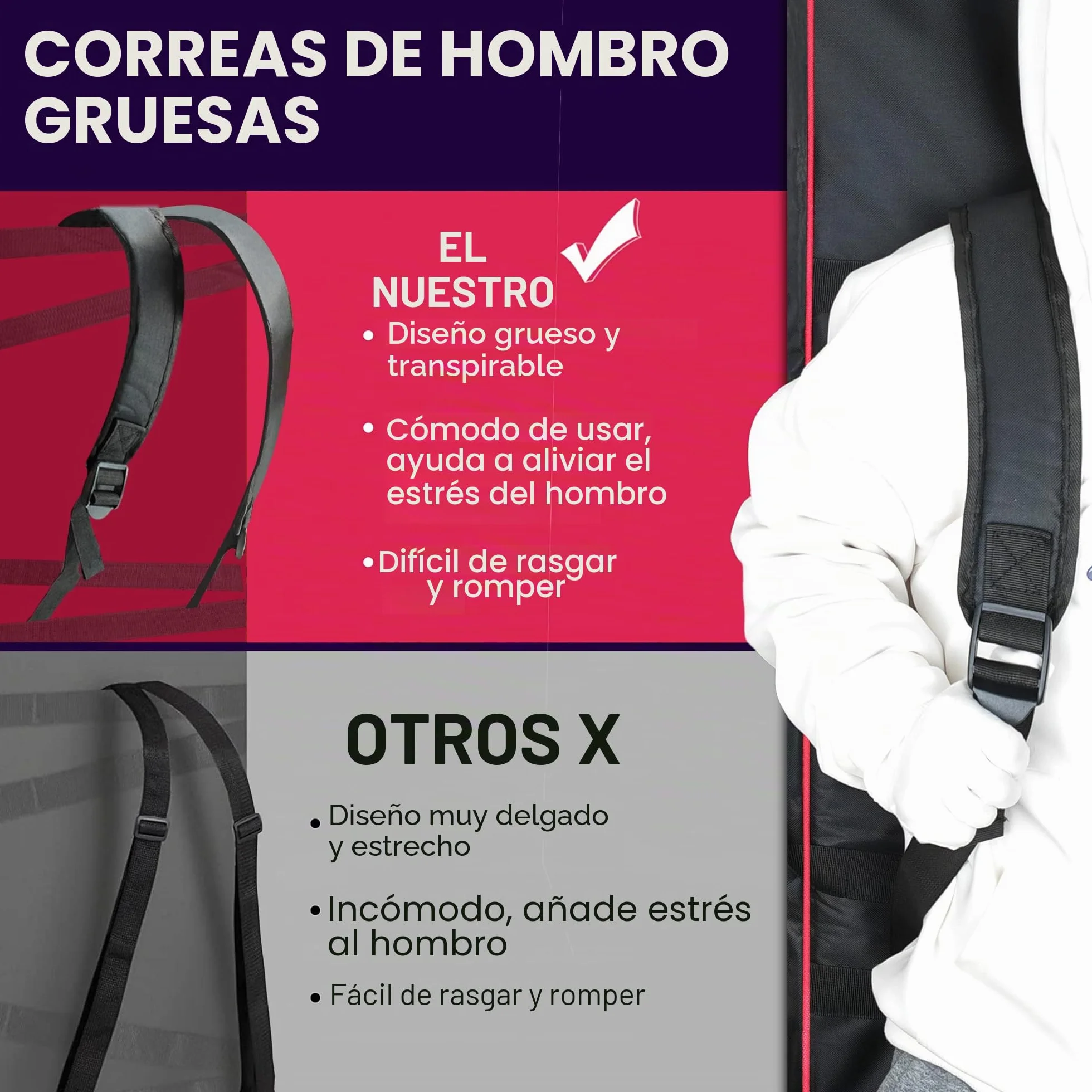 Funda para Teclado de 61 Teclas, portátil, Duradera, Impermeable, Tela Oxford 600D con Funda Acolchada de algodón de 10 mm, Bolsa de Concierto de 40 x 16 x 6 Pulgadas, Negro -, Moderno