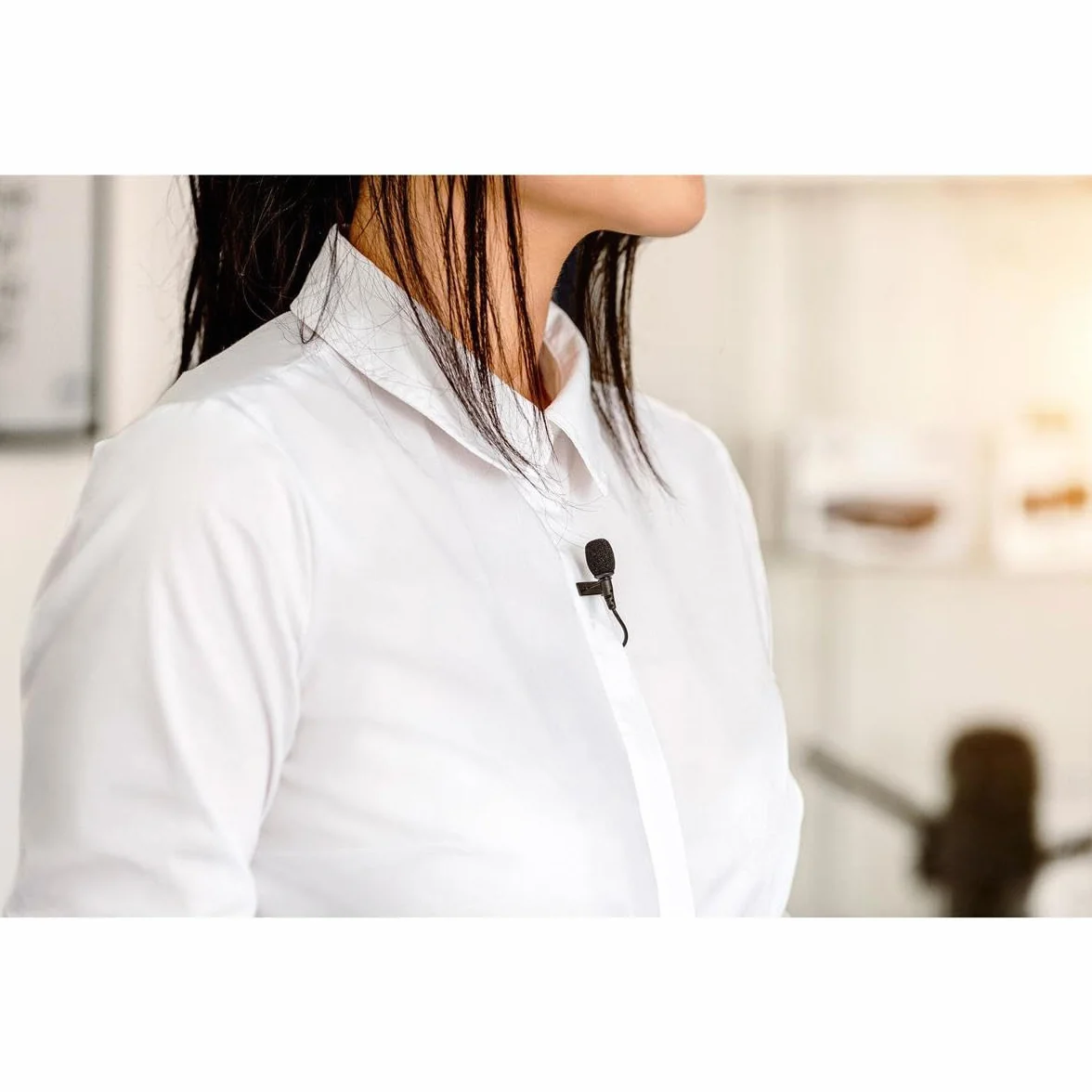 Lavalier GO de RØDE - Micrófono de solapa profesional para aplicaciones de broadcast, filmaciones, creación de contenidos y grabación de voz en localizaciones y en estudio, en color negro
