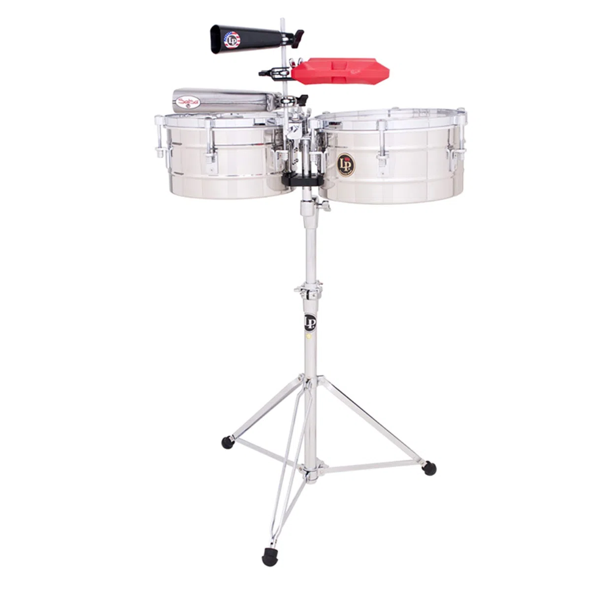 LP Latin Percussion Timbales Tito Puente Acero Inoxidable 14"/15" LP257-S