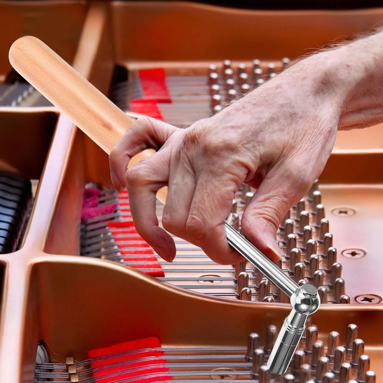 Toyvian Llave de Piano Herramienta Profesional Portátil Para Piano Accesorio Tono Llave Instrumento Musical