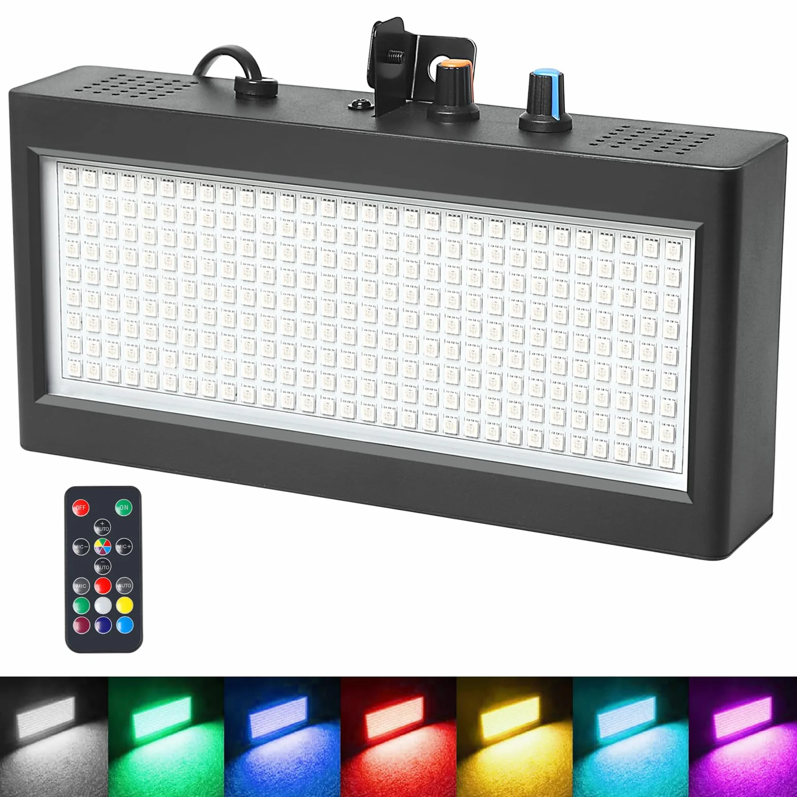 270Led Estroboscopio Discoteca con Mando, Luces Estroboscópicas para Fiestas, Flash Ritmo Musical Activado por Sonido