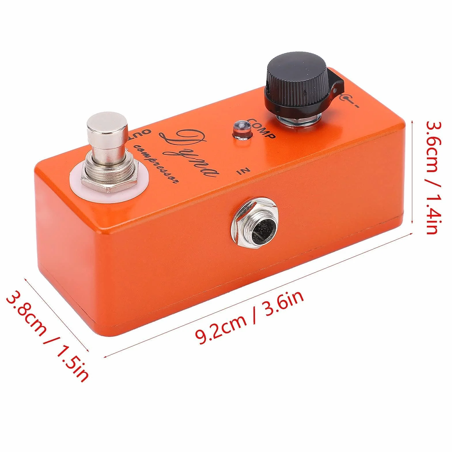 Pedal De Efectos De Guitarra, Compresor MXR De Metal Con Bypass Real Pedal De Efectos De Guitarra Con Distorsión De Alta Ganancia Ajustable Accesorio Instrumentos Musicales Para Guitarra Eléctrica