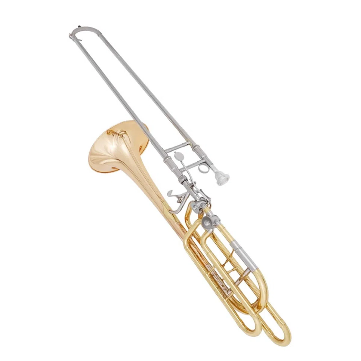 Trombón bajo en si bemol instrumento de interpretación profesional
