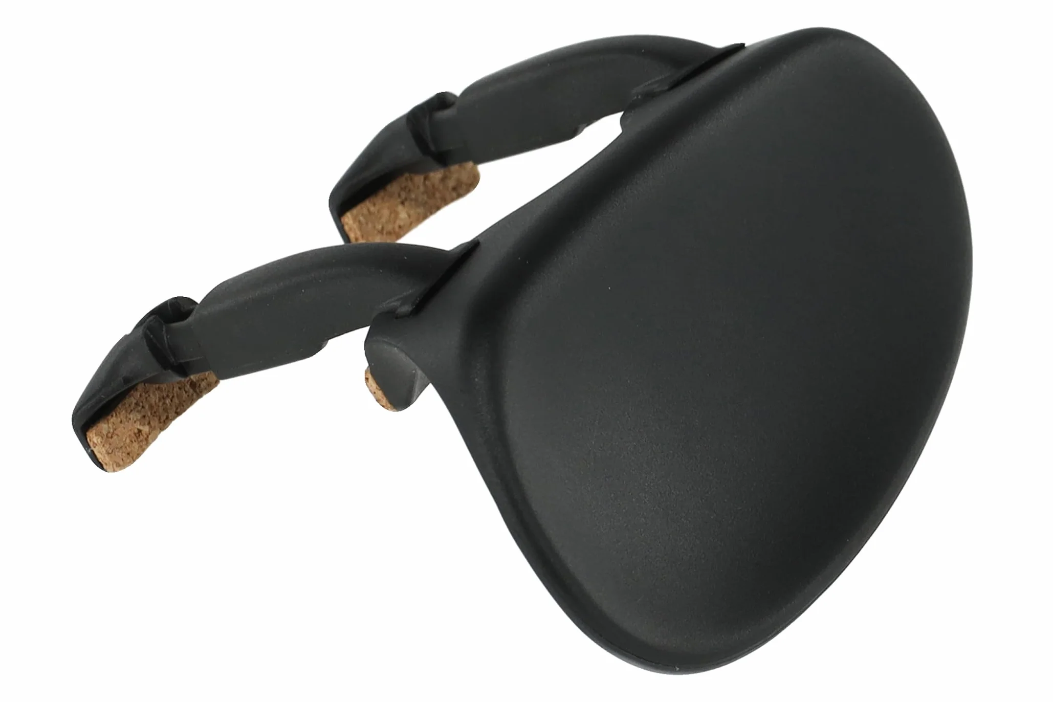 Barbada Wittner, barbada central (centrada) violín 1/2-1/4, plástico de alta tecnología, anatómicamente formada, probada contra alergias, con destornillador, negro, 253131