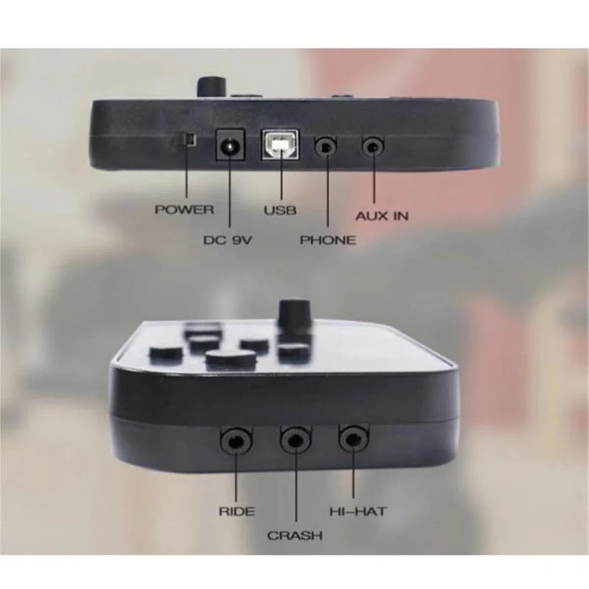 Baterías Electrónicas Estándar 4 Baterías + 3 Platillos Con Pantalla LED