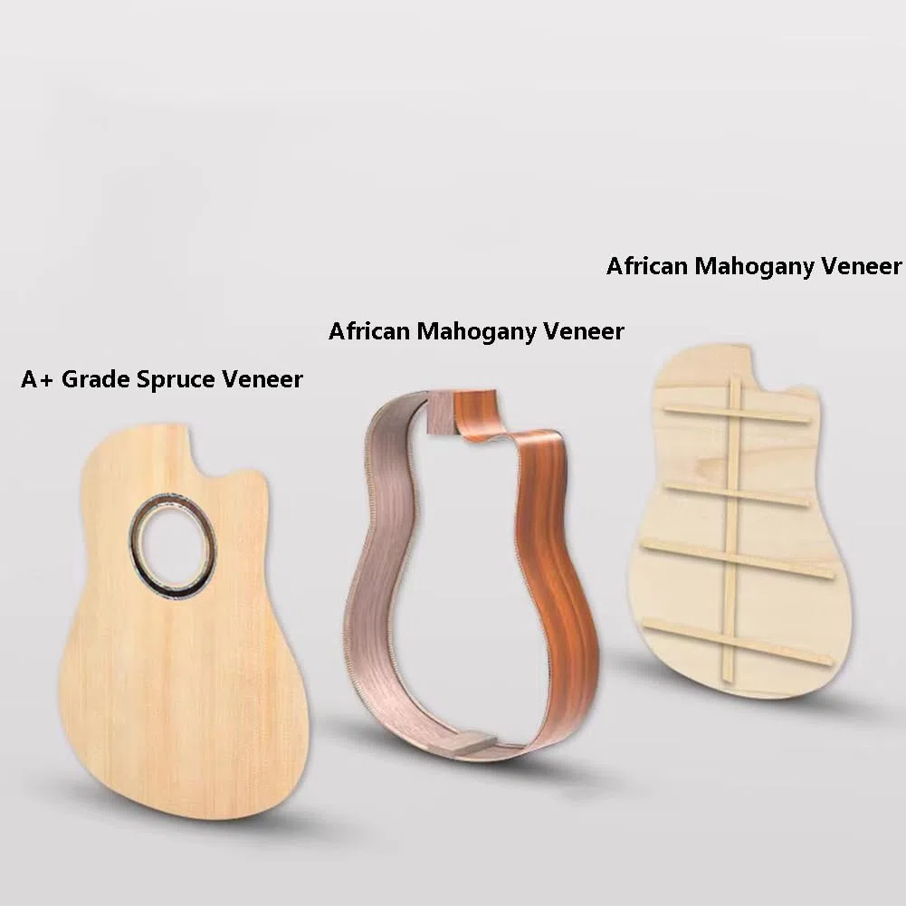 Kit de guitarra acústica para principiantes, instrumento de madera brillante de 40 pulgadas, guitarra de 6 cuerdas para adultos y adolescentes con todos los accesorios