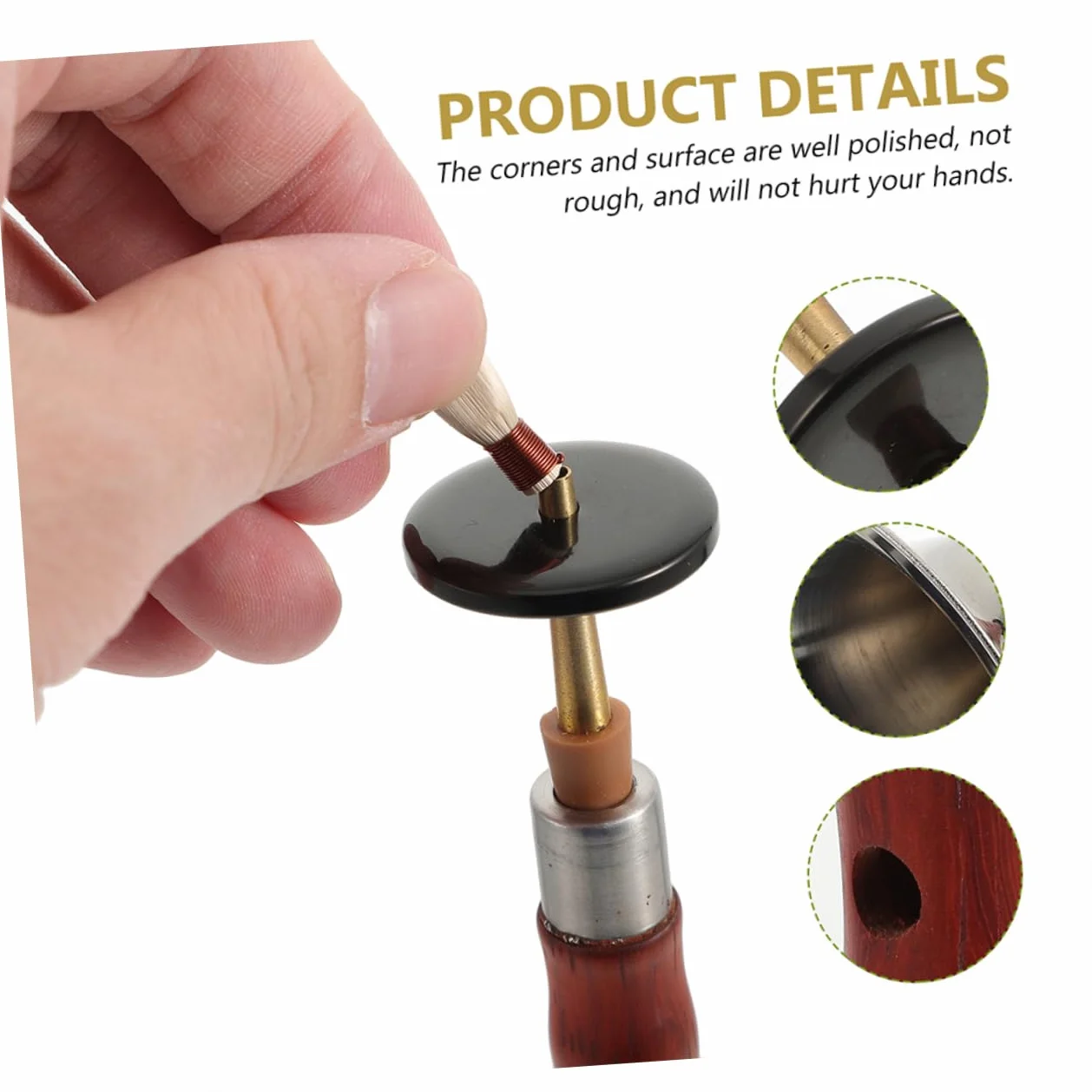 Vaguelly Instrumento de Viento Étnico Llave en D Suona para Principiantes Material Metálico Resistente Oxidación, Fácil de Transportar, Color Aleatorio